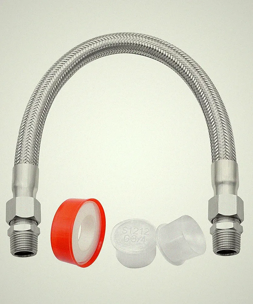 3/4" x 20" Air Compressor Jumper Hose Kit-Industrial Grade Compressor Jumper...