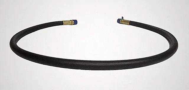 3ft x 1/4" ID Black Rubber Hose Air Tool Compressor 1/4" NPT 375 PSI