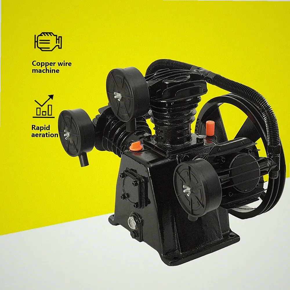 4 HP Single-Stage Inline-Twin Replacement Air Compressor Pump 3 Cylinder Head