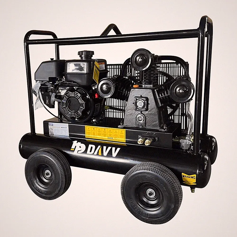 4 Rounds 6.5HP Gas Driven Piston Air Compressor 1-Stage 9 Gal Tank 17Cfm 120Psi