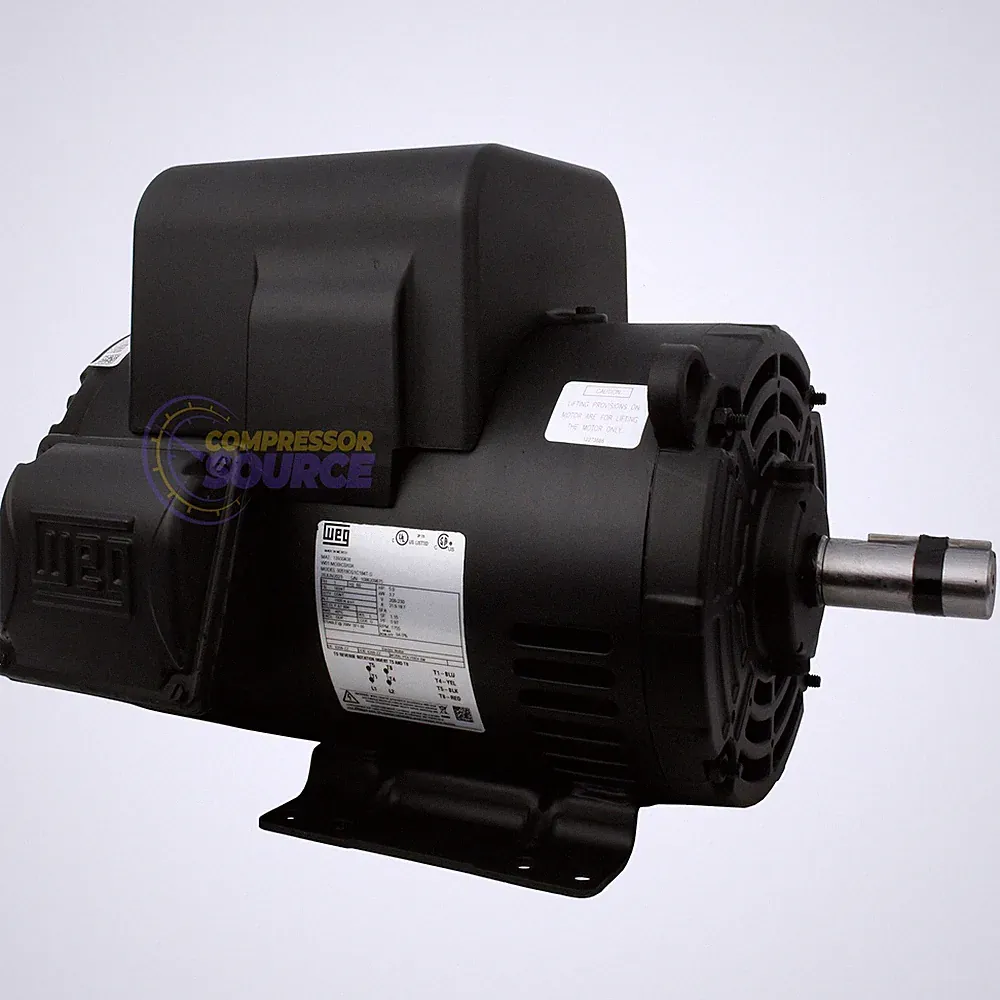 5HP WEG Air Compressor Electric Motor 182/4T Rolled Steel Single Phase 208-230V