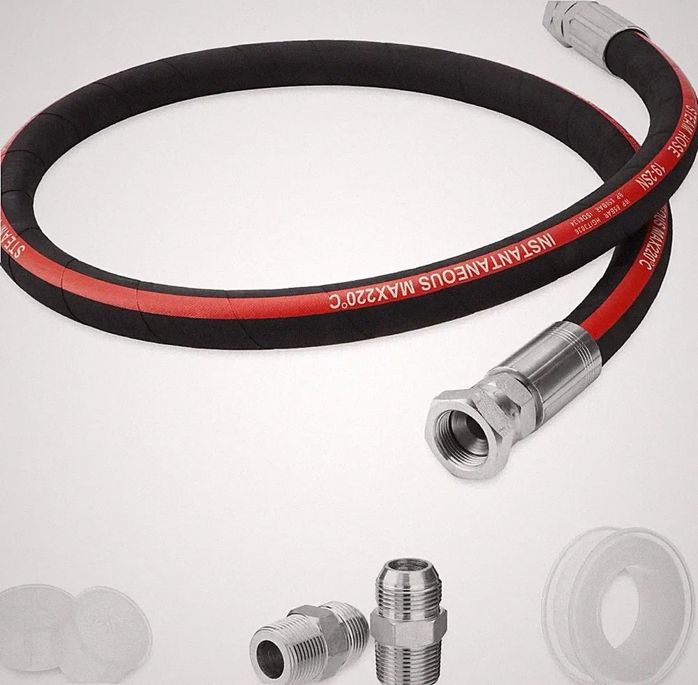 60" Steam Hose 3/4" Diameter 3/4" x 60" Air Compressor Jumper Hose Kit
