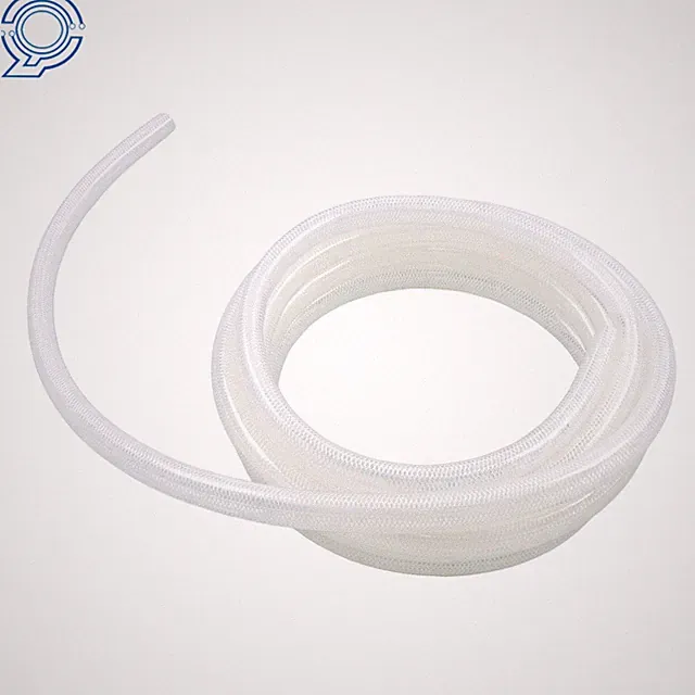 Braided Reinforced PVC Hose 3/4" ID x 1" OD 25 Feet, Clear High Pressure