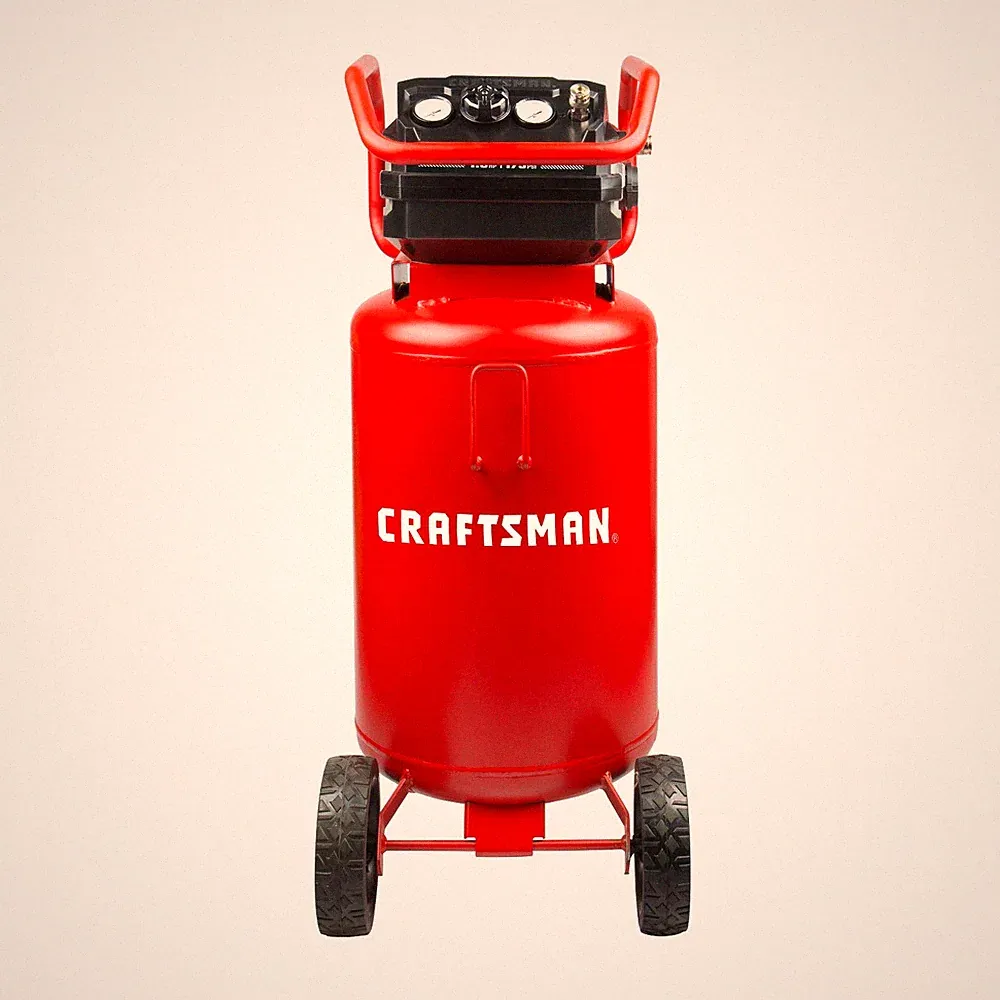 Craftsman Air Compressor, 20 Gallon OilFree 1.8 HP Max 175 PSI Pressure Two Q...