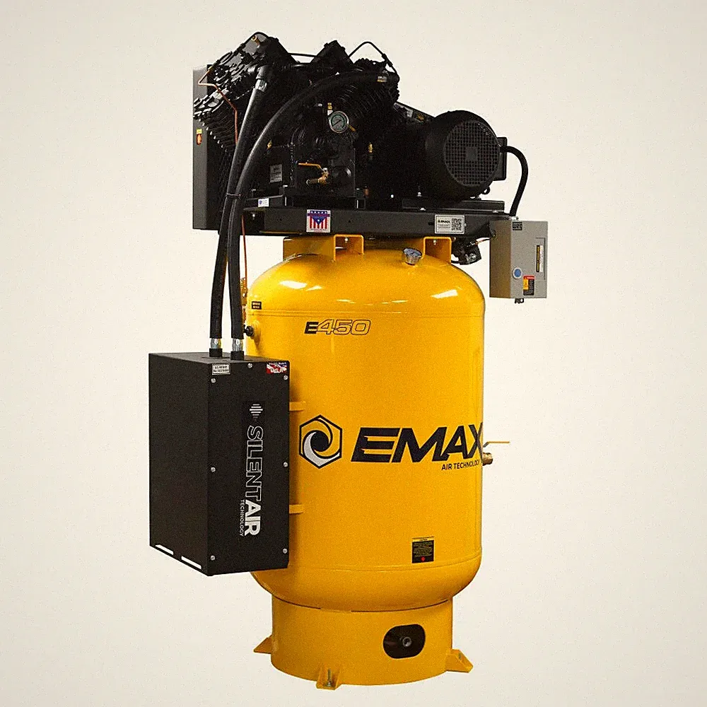 Emax 120 Gallon 175 Psi 230V 1-Phase 10Hp V4 Vertical Air Compressor