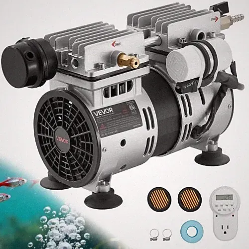Pond Aerator,5.2CFM 3/4 HP Air Compressor, Lake Aerator for Ponds up to 3 Acres