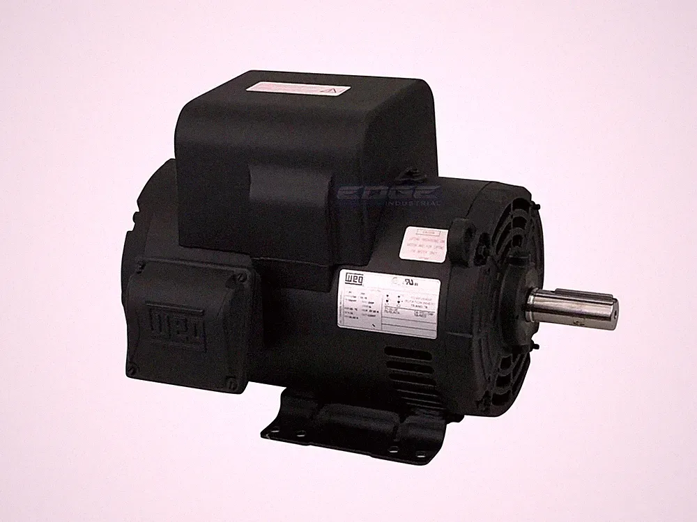WEG 200V / 208V 5HP AIR COMPRESSOR ELECTRIC MOTOR 184T FRAME 1750 RPM, 1-PHASE